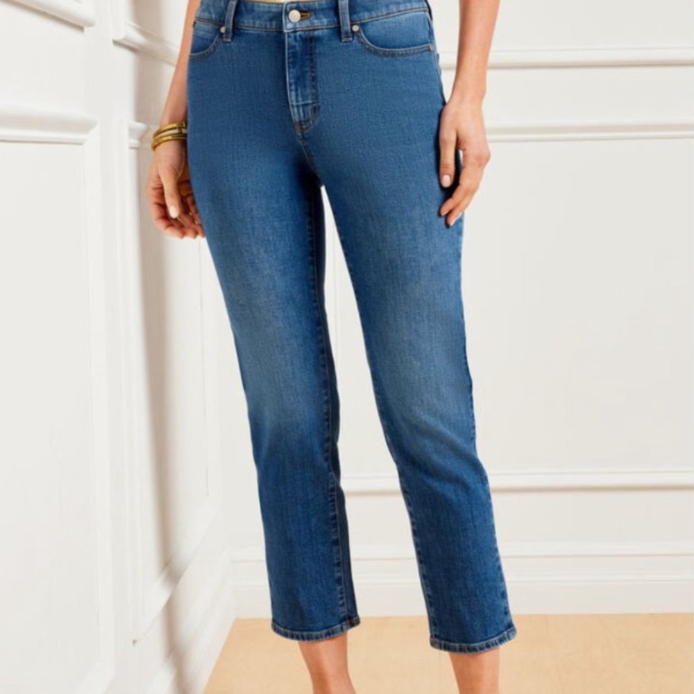 Talbots Flawless Straight Crop Jeans